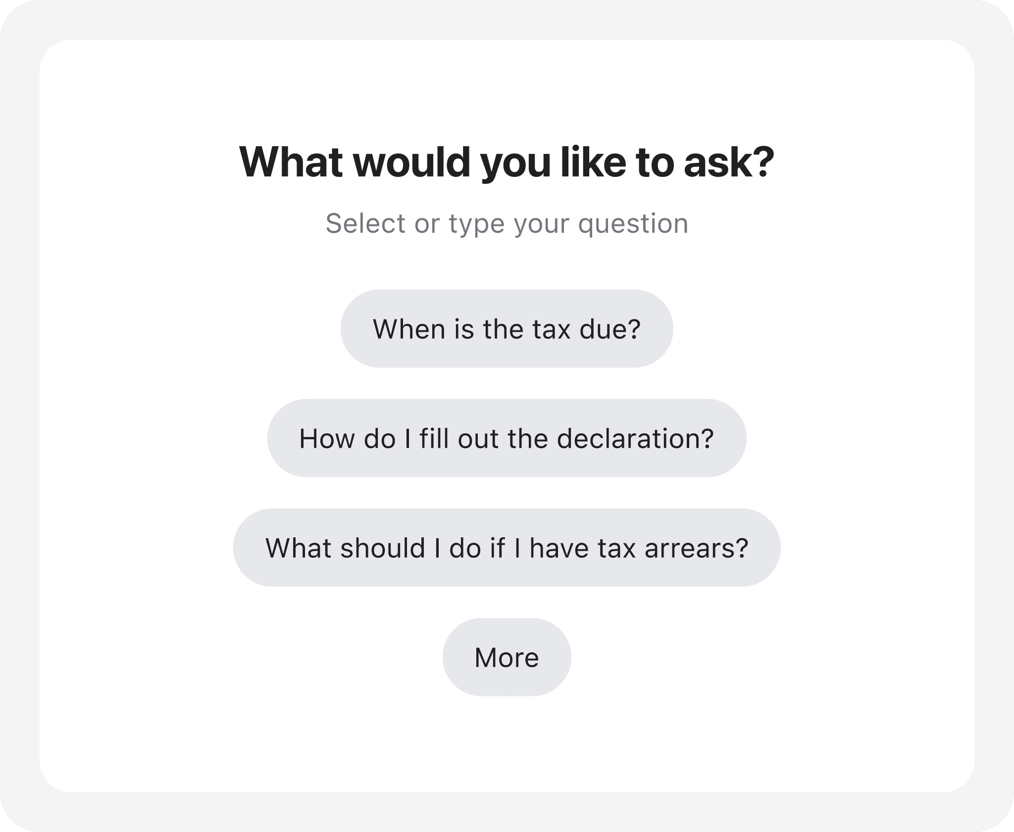 Pre-filled suggestions